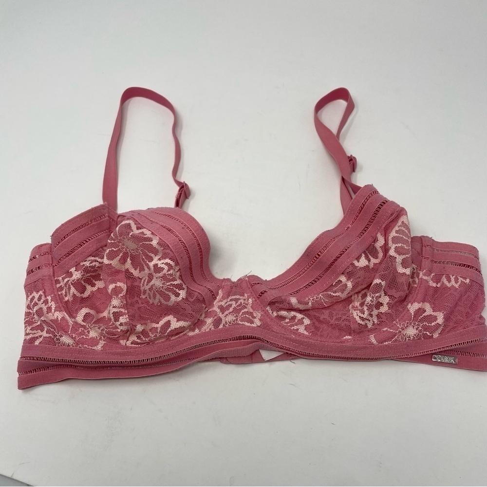 Victoria’s Secret PINK Pink Unlined Lace Bra
